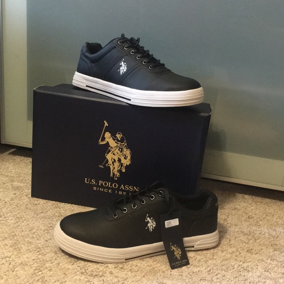 Black U.S. Polo Association Shoes (10) - Picture 1 of 5